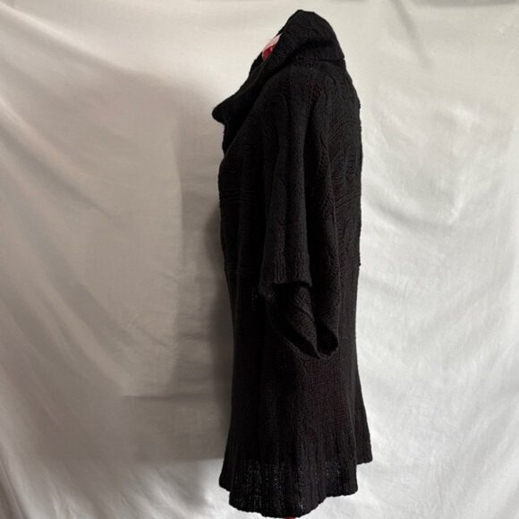 Chic Black Cowl Neck Sweater - Picture 5 of 6